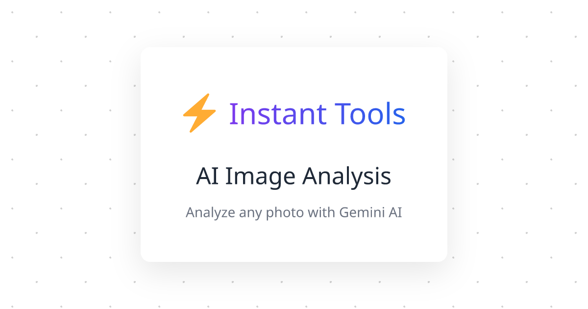 AI Image Analysis: Free Photo & Picture Analyzer (No Signup) | Instant ...